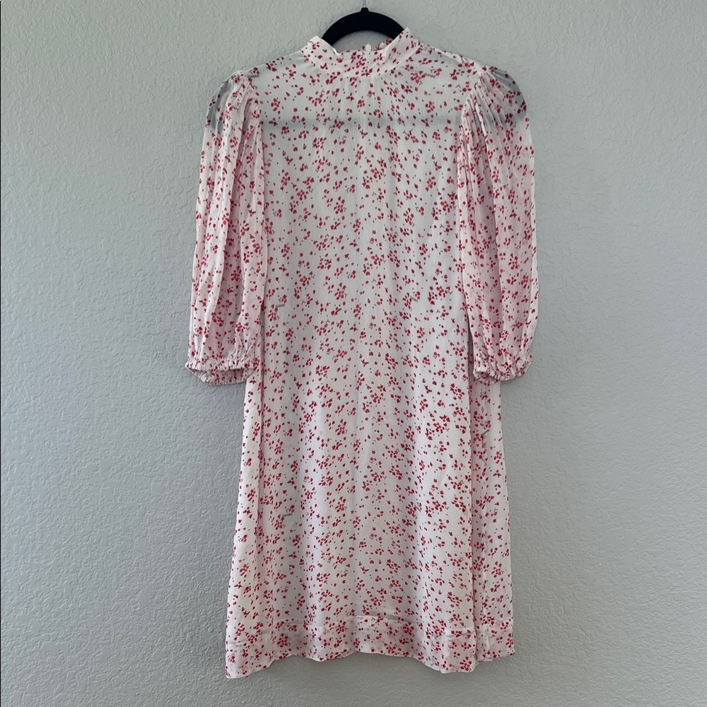 GANNI Printed Georgette Mini Dress. Size XS (34) - Picture 3 of 12